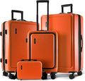 Hard Shell Luggage Sets with Spinner Wheels 4 Piece, Expandable Large Suitcases by TravelArim