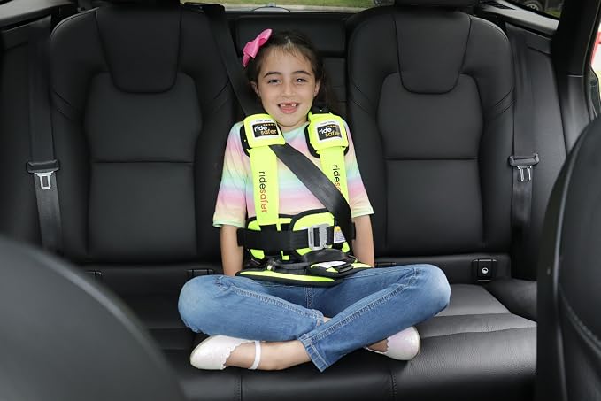 Large Yellow, Lightweight, Portable Car Seat - Image 2