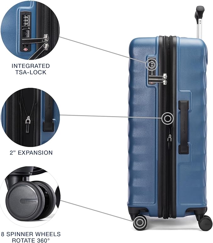 Travelpro Maxlite Air V2 Hardside Expandable Checked Luggage, 8 Spinner Wheels - Image 4