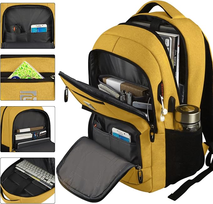 Laptop Backpack, Business Travel Anti Theft Slim Durable Laptops Backpack - Image 2