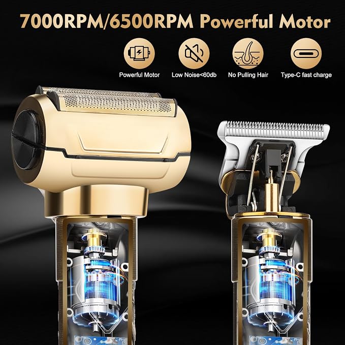 Professional Hair Clippers for Man, Electric Shavers Razor T-Blade Hair Trimmer - Image 3