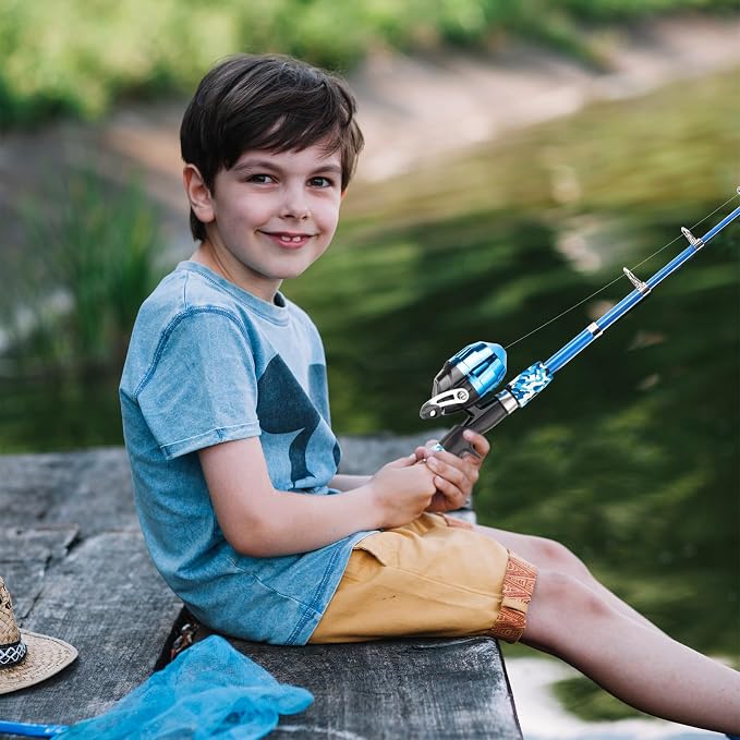 Kids Fishing Pole, Portable Telescopic Kids Fishing Poles - Image 8