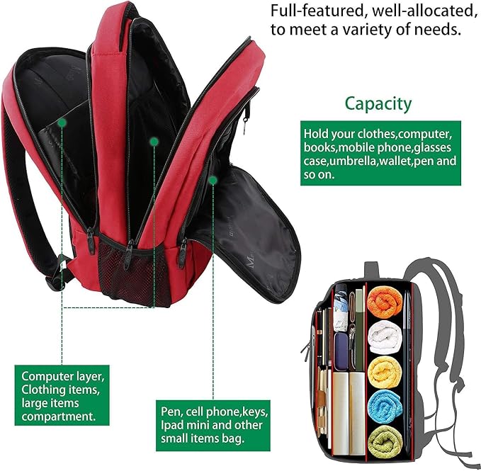 MATEIN Laptop Backpack for Womens, School Backpack - Image 3