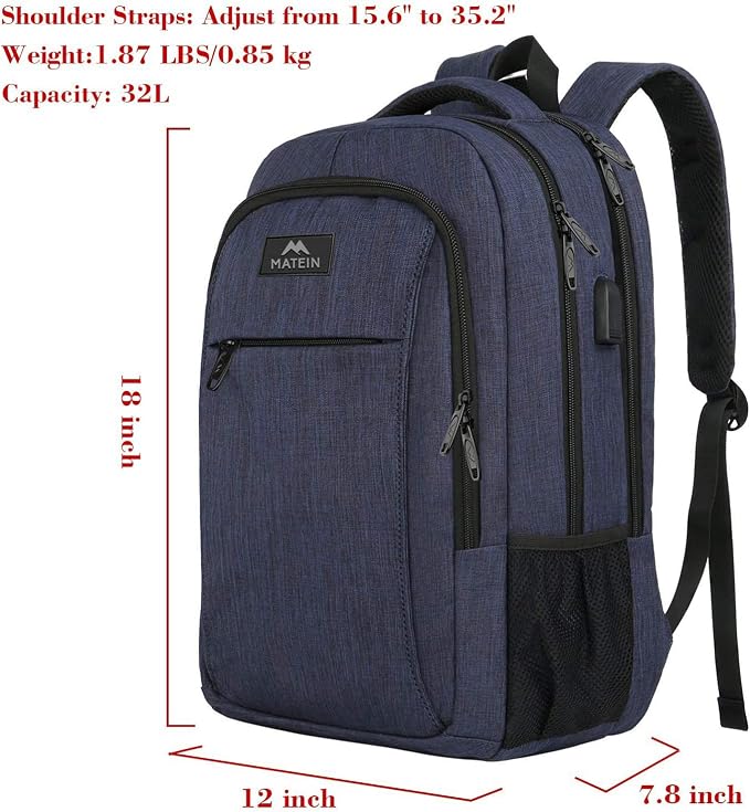 MATEIN Laptop Backpack, Slim Travel Backpack - Image 5