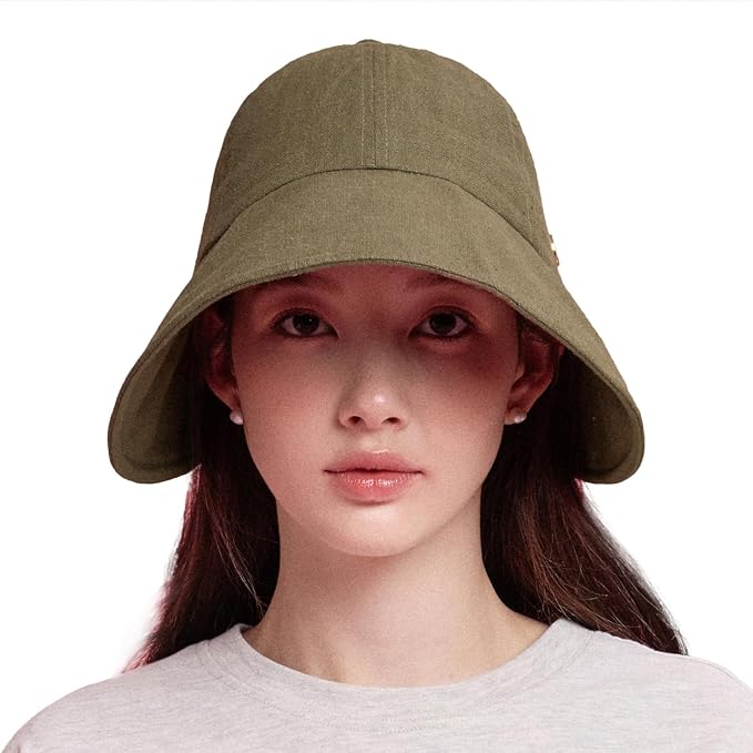 Linen Victorian Bonnet Hat Sun Cap, Foldable Summer Visor | New Katy by WhiteSandsMoja
