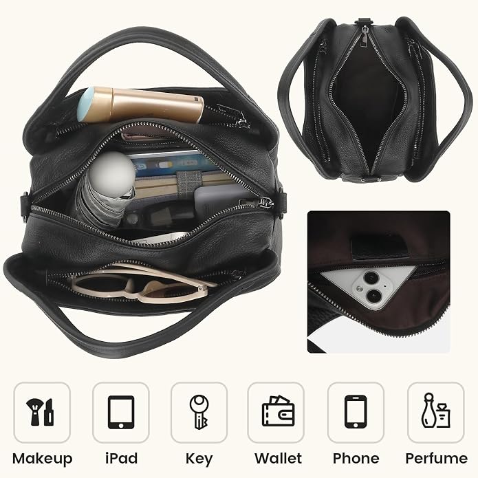 KOGTLA Genuine Leather Purses for Women, Crossbody Shoulder Bags - Image 6