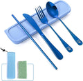 Boulder Bee | Travel Utensils Set | Reusable Camping Cutlery Set | Stainless by BoulderBee