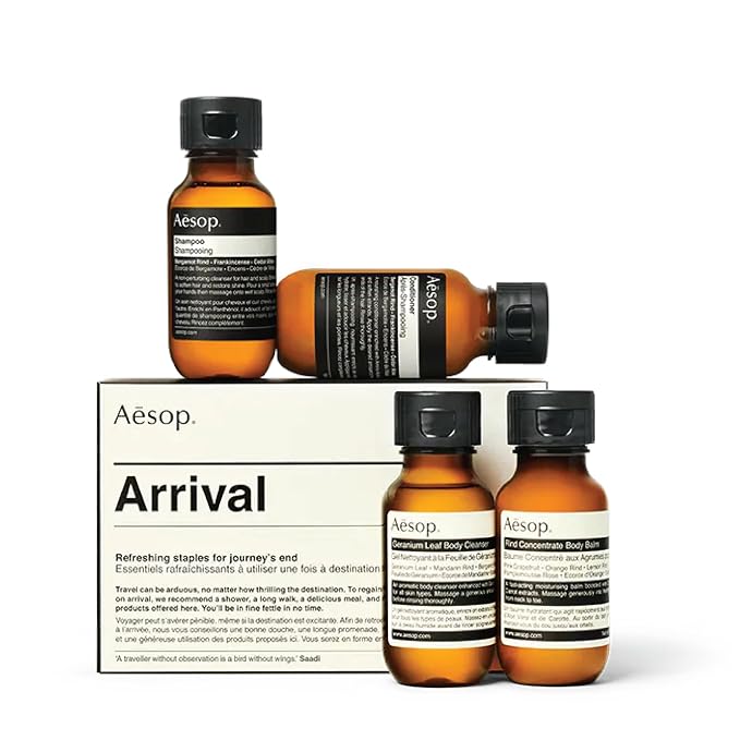 Aesop Arrival Travel Set | Hair and Body Care Staples to Help Refresh | 1.7oz / by AesopUSA