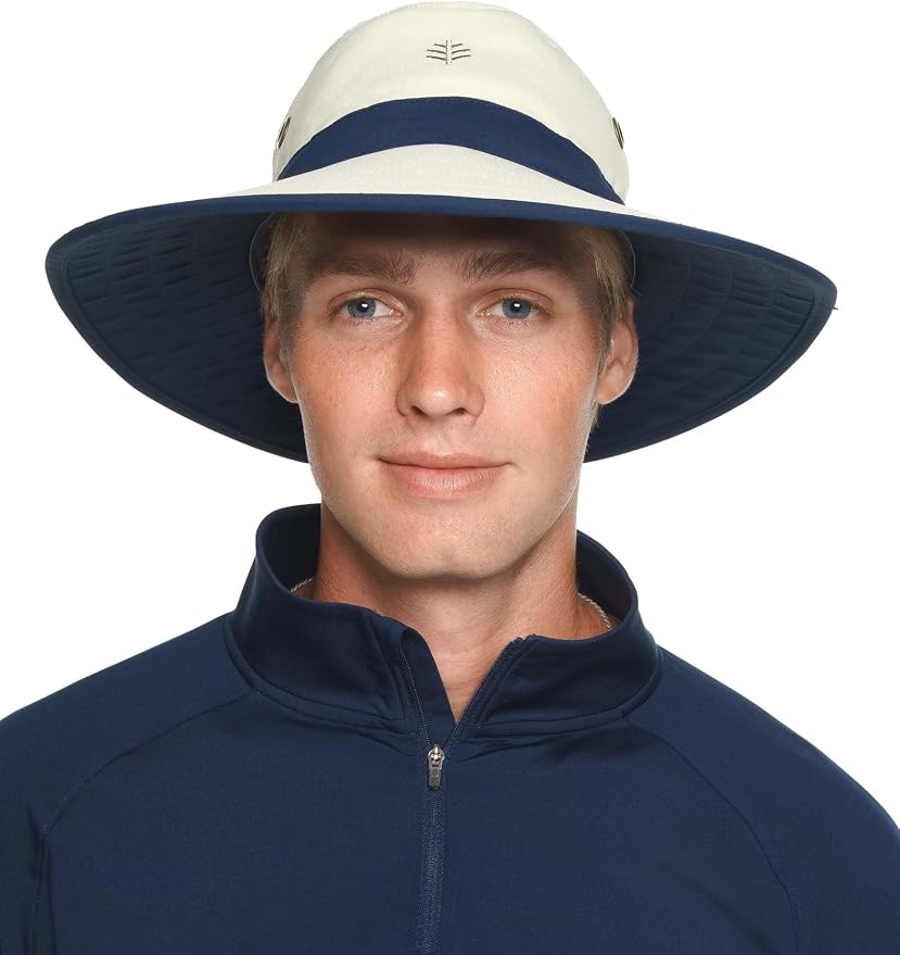 Coolibar UPF 50+ Men's Women's Matchplay Golf Hat - Image 3