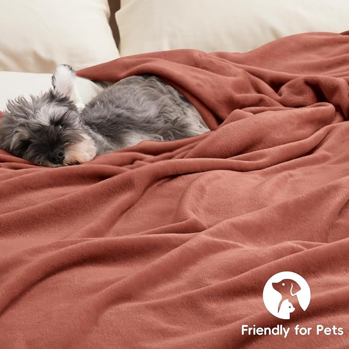 PHF Ultra Soft Fleece Blanket Twin Size, No Shed No Pilling Luxury Plush Cozy - Image 5
