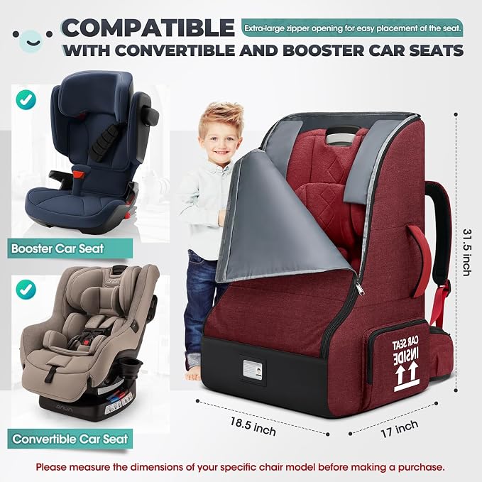 RAINSMORE Padded Car Seat Travel Bag - Image 2
