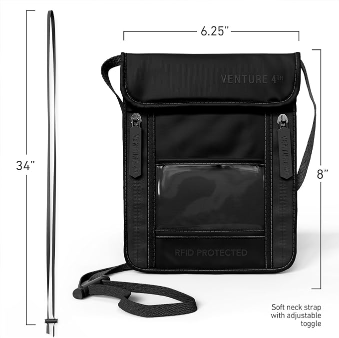 VENTURE 4TH Passport Holder Neck Wallet - Image 6