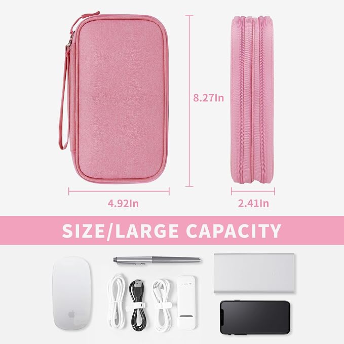 Electronics Organizer Travel Case, Electronic Accessories Storage Bag, Portable - Image 4