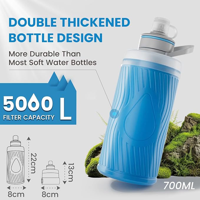 Collapsible Water Bottle with Filter - Image 2
