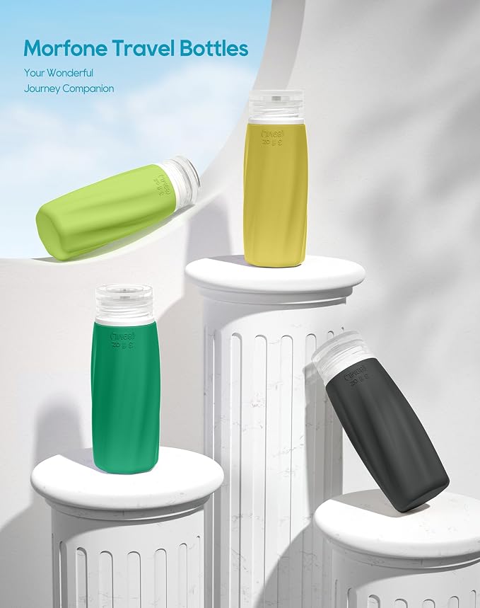Morfone Travel Bottles Set for Toiletries, Tsa Approved Travel Size Containers - Image 3