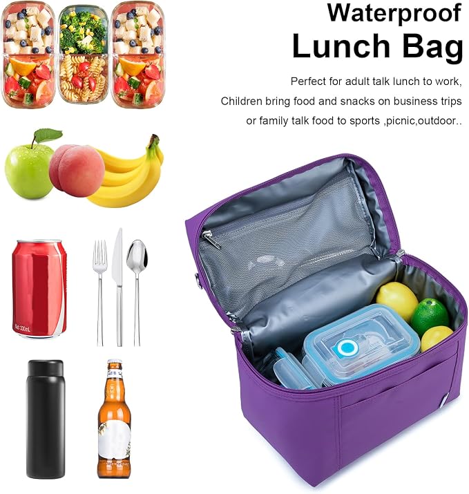 NOL Natural Organic Lifestyle Insulated Lunch Bags - Image 3