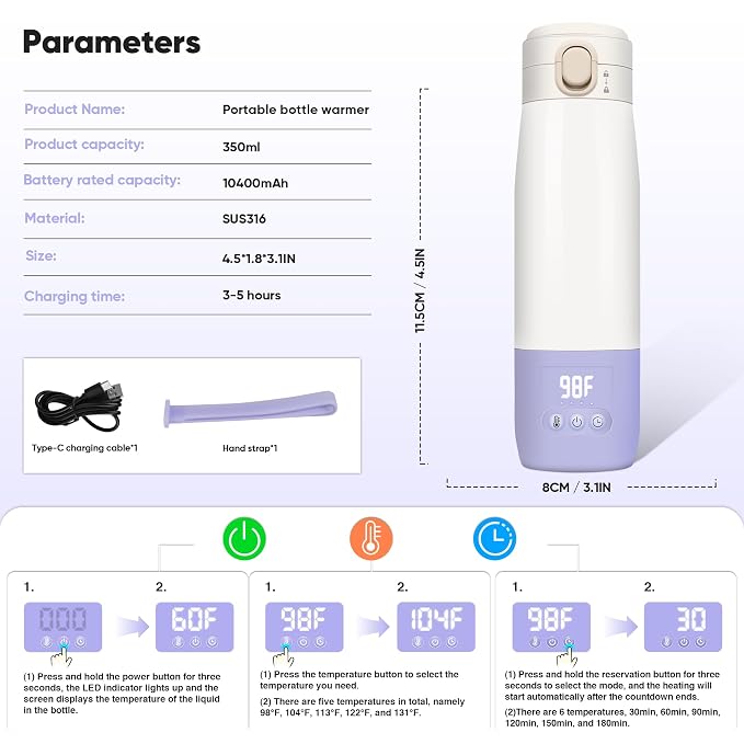 Portable Bottle Warmer for Travel, Bottle Warmer On The Go - Image 8
