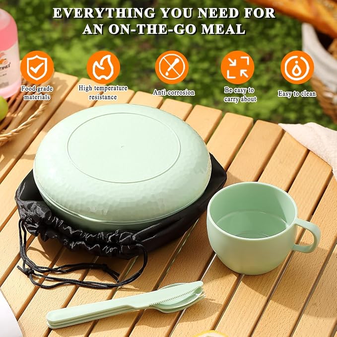 HOMQUEN 6-Piece Camping Mess Kit - Image 4