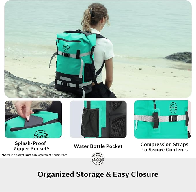 STOVER 5/10/25/30/40/55L Waterproof Backpack- Floating Dry Bag - Image 5