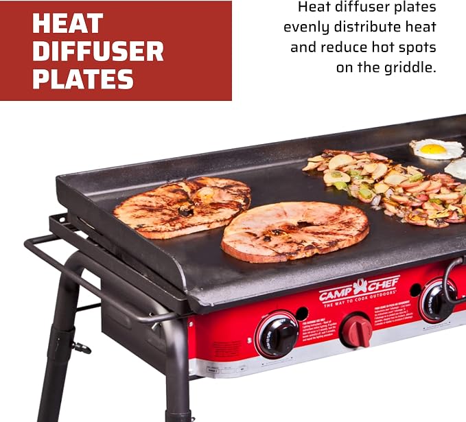 Camp Chef Professional Fry Griddle, 3 Burner Griddle, Cooking Dimensions: 16 - Image 7