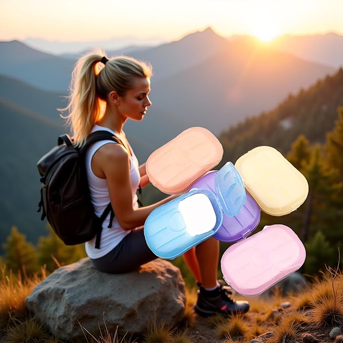 500 Sheets Colorful Disposable Soap Paper 5 Boxes Hand Cleaner Fragrance Mini - Image 8