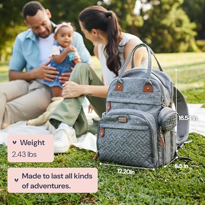 BabbleRoo Diaper Bag Backpack - Image 9