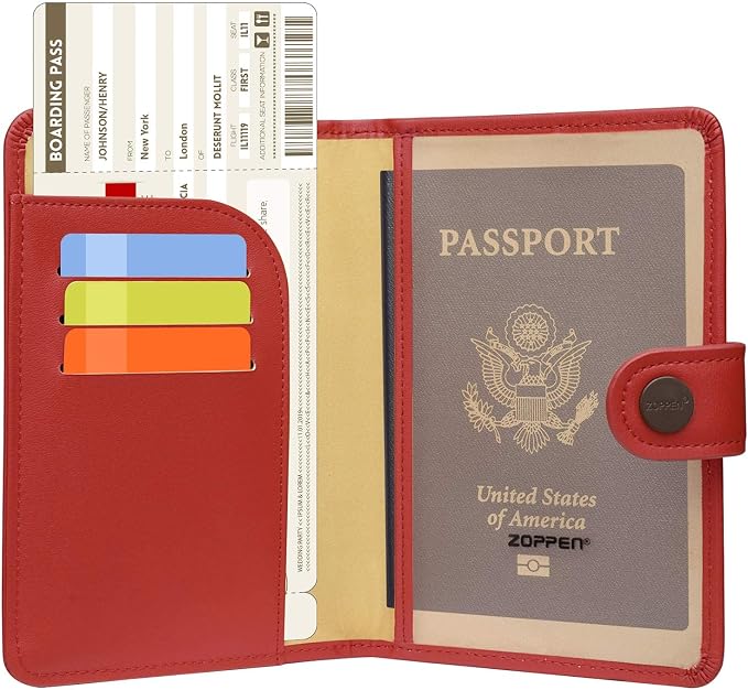 ZOPPEN Passport Holder Women, Passport Cover Travel Wallet Rfid Blocking - Image 2