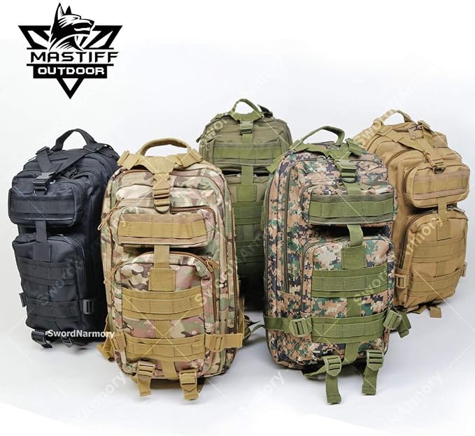 Military Tactical Pack Backpack Army Molle Bug Out Bag Small Rucksack Outdoor - Image 2