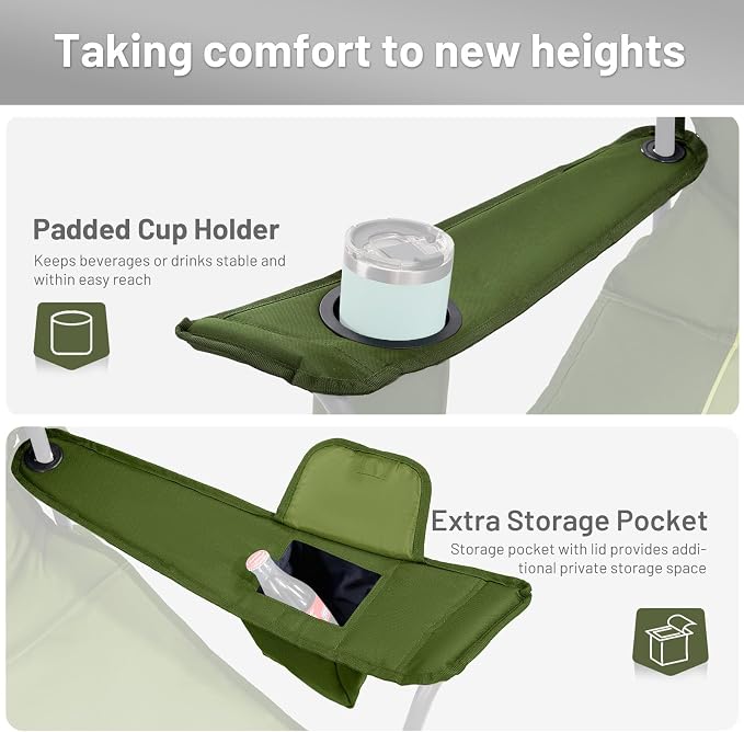 TIMBER RIDGE Oversized Folding Camping Chair - Image 6