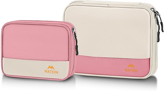 MATEIN Travel Cord Organizer Case 2 Pack by MATEIN