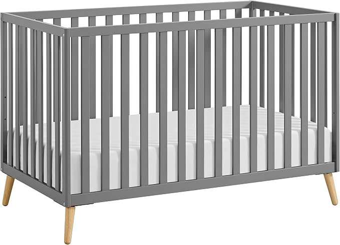 Oxford Baby Cozy Nest Convertible Island Crib, Dove Gray/Natural by OxfordBaby