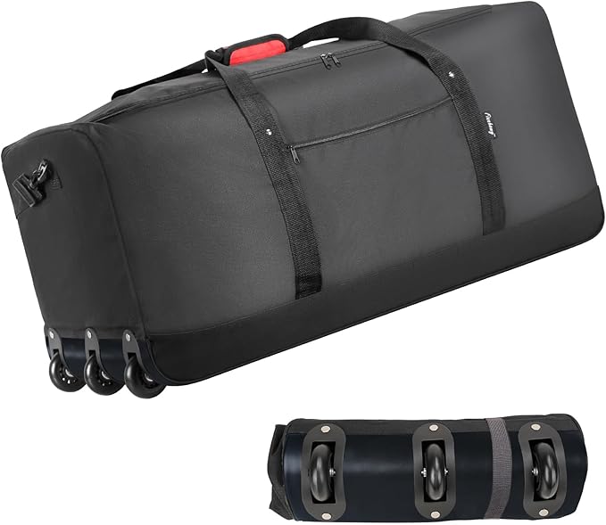 Finnhomy 120L Foldable Rolling Duffel Bag by Finnhomy
