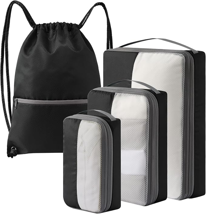 4 Set Compression Packing Cubes by KOOKOOMIA