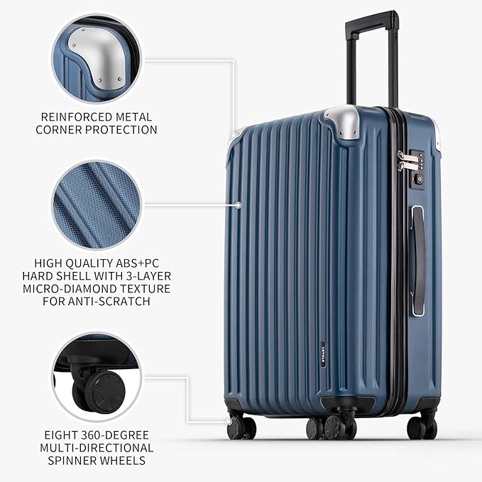 LEVEL8 Grace Luggage Sets Hardshell Suitcase - Image 3