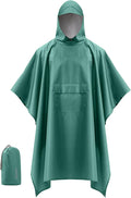 iCreek Hooded Rain Poncho with Pocket Waterproof Lightweight Unisex Raincoat by iCreekoutdoor