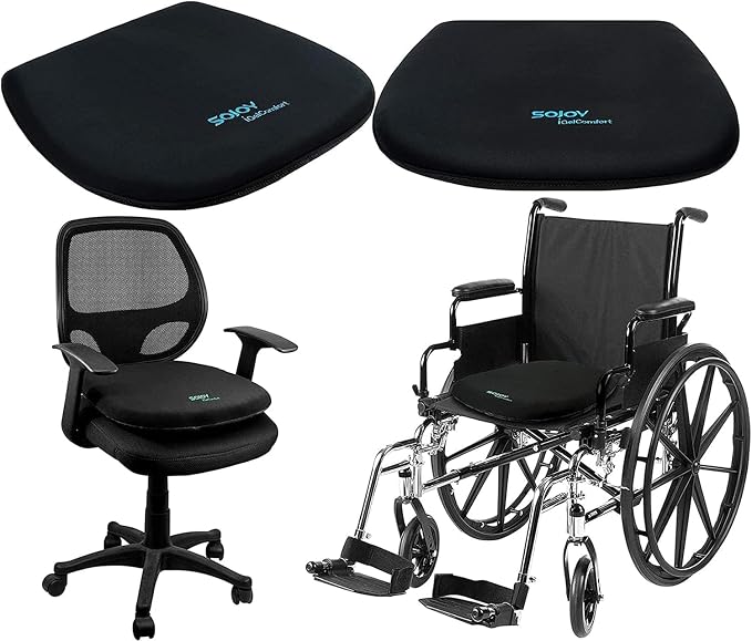 Sojoy Coccyx Gel Seat Cushion- Orthopedic Memory Foam Chair Cushions - Image 5