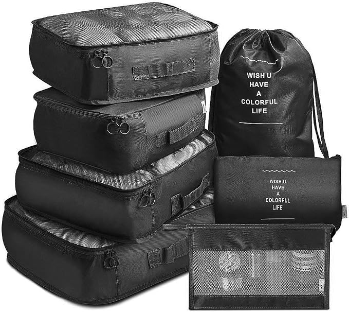 9 Set Packing Cubes for Suitcases, Aydicon Travel Luggage Packing Organizers - Image 7