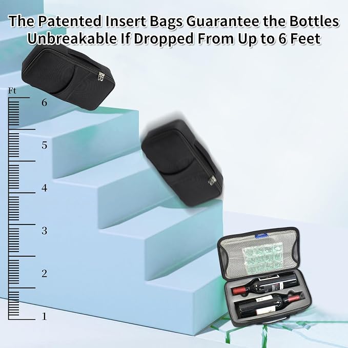 Premium Wine Travel Luggage | Holds 10 Bottles of 750 ML | TSA Lock | - Image 5