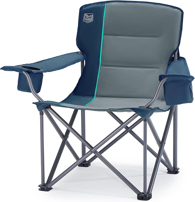 Timber Ridge 550 LBS Oversized Folding Camping Chair by TIMBERRIDGE