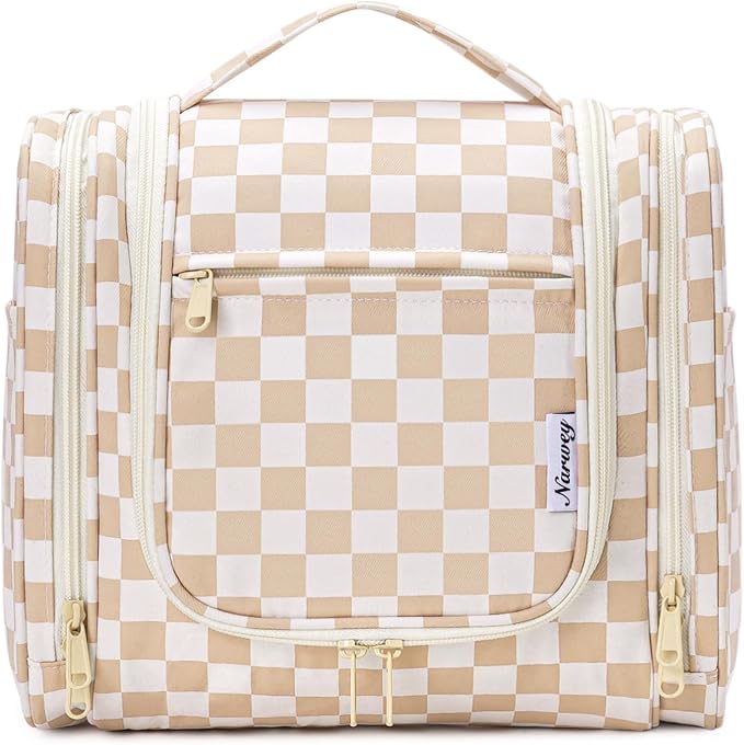 Narwey Hanging Toiletry Bag for Women Travel Makeup Bag Organizer Toiletries - Image 2
