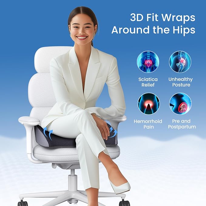 Benazcap Large Pressure Relief Seat Cushion - Image 2