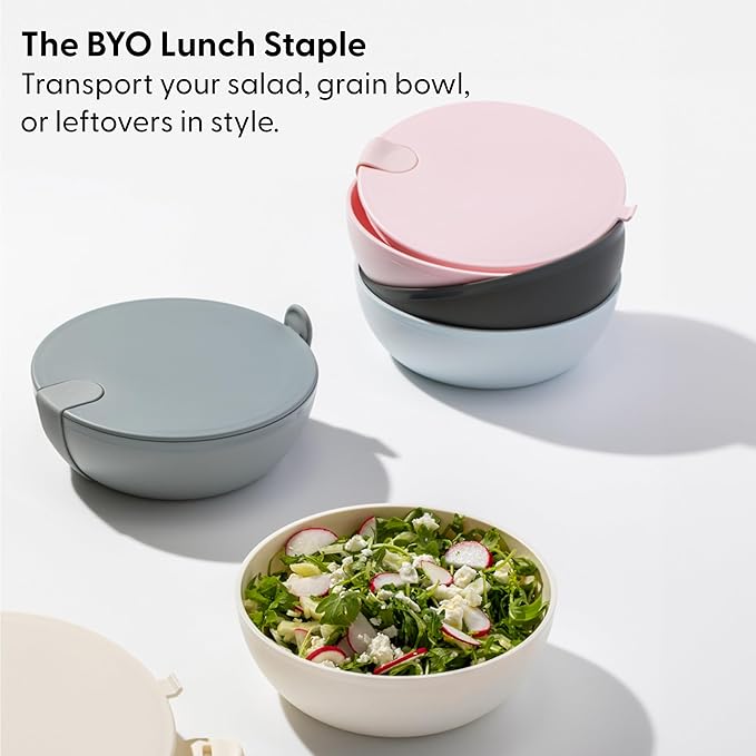 W&P Porter Plastic Bowl Lunch Container w/ Protective Non-slip Exterior - Image 2