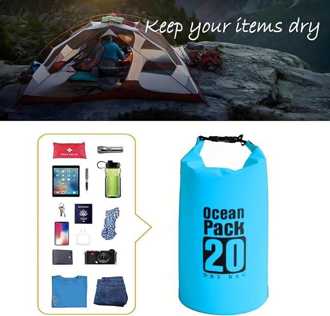 Dry Bag Waterproof Backpack 5L/10L/20L/30L Roll Top Waterproof Bag, Floating - Image 5