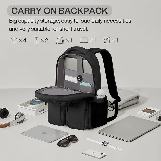mixi Travel Laptop Backpack, Lightweight Durable School Bookbag Men Woman 15.6" - Image 2