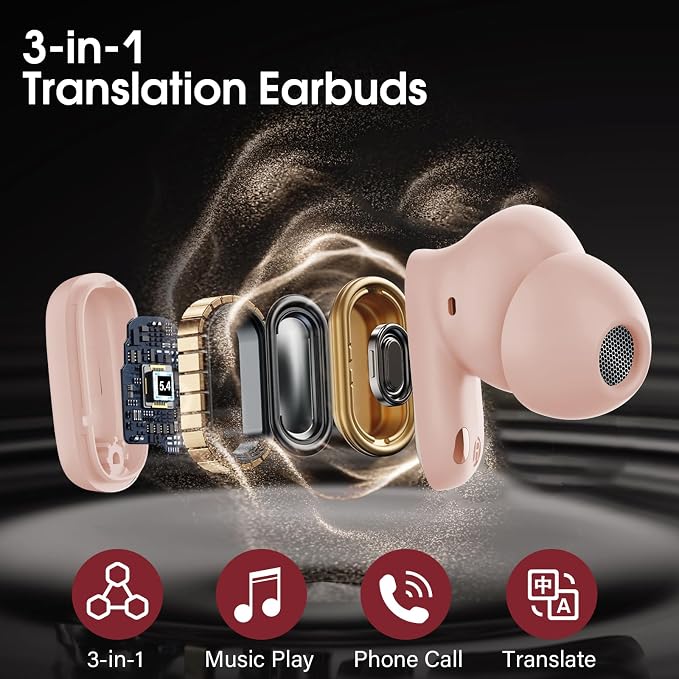 AI Language Translator Earbuds Real Time, 164 Language/6 Translation Modes - Image 5