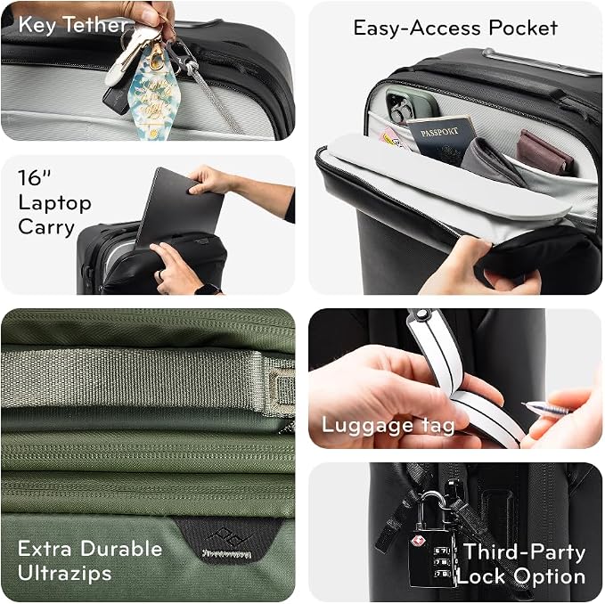 Peak Design Roller Pro Carry-On, Expandable Small Suitcase - Image 7