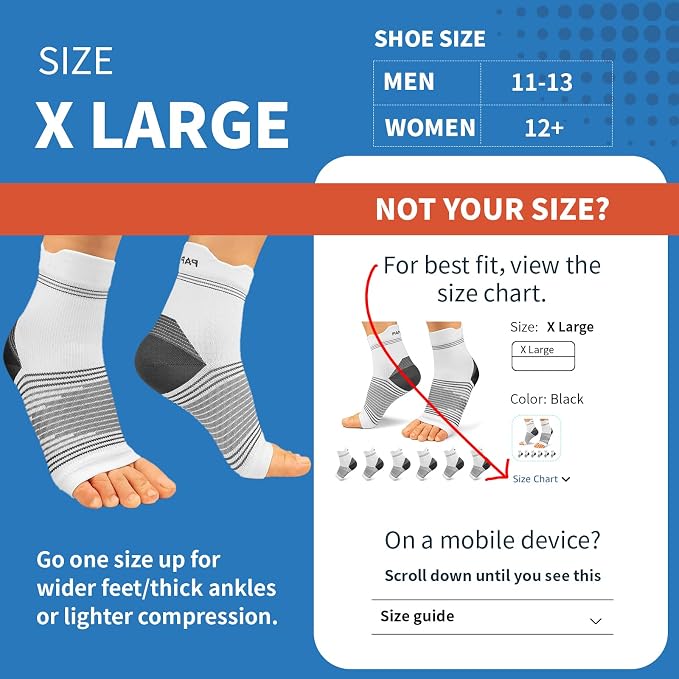 Plantar Fasciitis Sock for Men and Women, Compression Foot Sleeves - Image 3