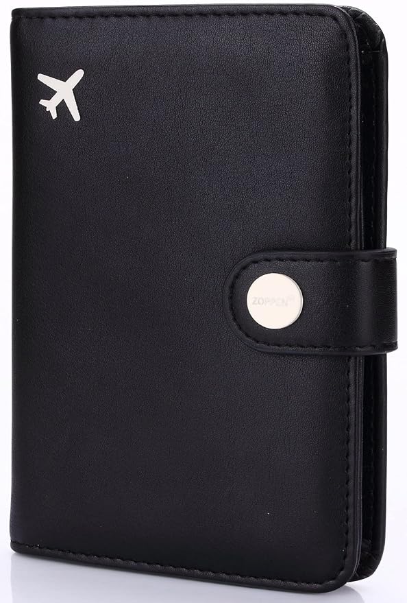 ZOPPEN Passport Holder Women Men, Passport Cover Travel Wallet Rfid Blocking - Image 4