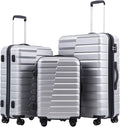 Coolife Luggage Sets, 3 Piece Hardshell Luggage Set by COOLIFE