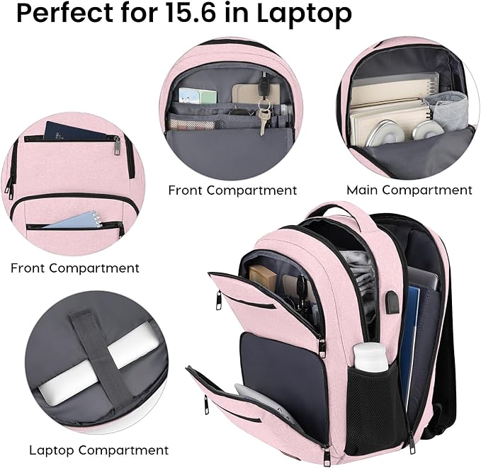 Backpack for Girls Women, School Backpack for Teen Boys, Lightweight Casual - Image 2